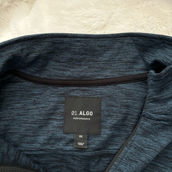 01.Algo Max Lightweight 1/4 Zip Performance Fleece in Navy Men’s XXL Active - Picture 8 of 12